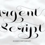 Argent Script Font - Featured Image