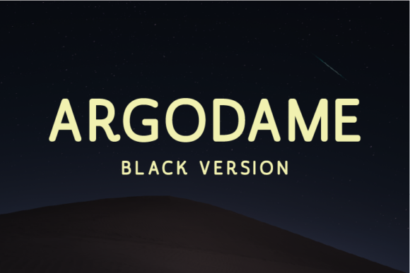 Argodame Black Font - Featured Image