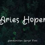 Aries Hoper Font - Featured Image