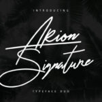 Arion Signature Font - Featured Image