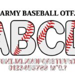 Army Baseball Font Font - Featured Image