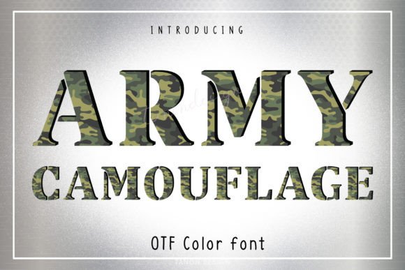 Army Camouflage Font - Featured Image