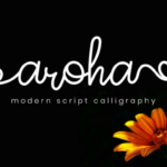 Aroha Script Font - Featured Image