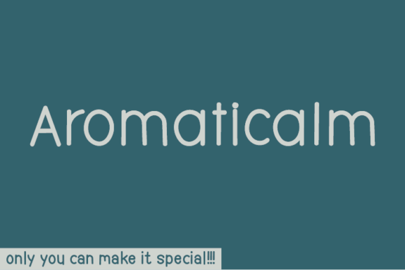Aromaticalm Font - Featured Image