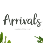Arrivals Font - Featured Image