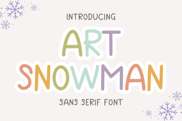 Art Snowman Font - Featured Image