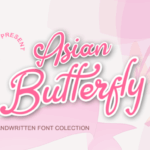 Asian Butterfly Font - Featured Image