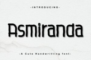 Asmiranda Font Font - Featured Image