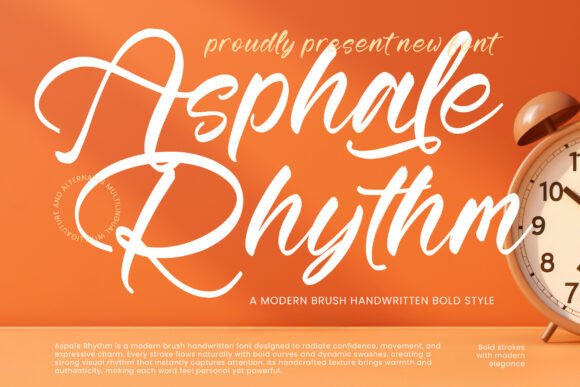 Asphale Rhythm Font - Featured Image