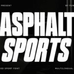 Asphalt Sports Font - Featured Image