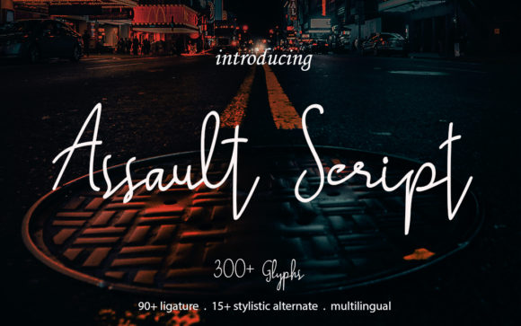 Assault Script Font - Featured Image