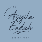 Asyila Endah Font - Featured Image