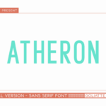 Atheron Font - Featured Image