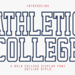 Athletic College Outline Font - Featured Image