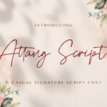 Attang Script Font - Featured Image
