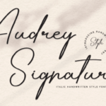 Audrey Signature Font - Featured Image