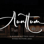 Aunttum Font - Featured Image