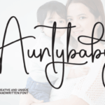Auntybaby Font - Featured Image
