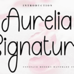 Aurelia Signature Font - Featured Image