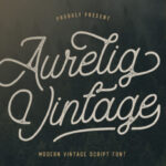 Aurelig Vintage Font - Featured Image