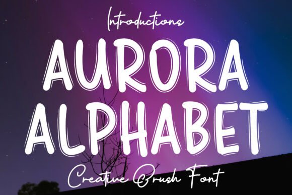 Aurora Alphabet Font - Featured Image