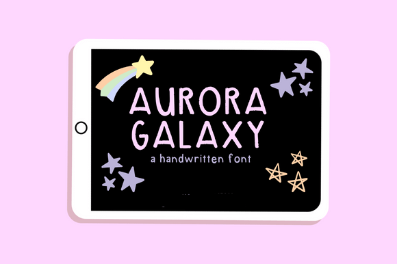 Aurora Galaxy Font - Featured Image