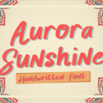 Aurora Sunshine Font - Featured Image