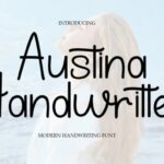 Austina Handwritten Font - Featured Image