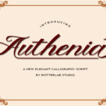 Authenia Script Font - Featured Image