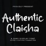 Authentic Claisha Font - Featured Image