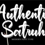 Authentic Satruh Font - Featured Image