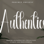 Authentics Font - Featured Image