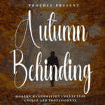 Autumn Behinding Font - Featured Image