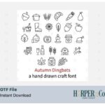 Autumn Dingbats Font - Featured Image