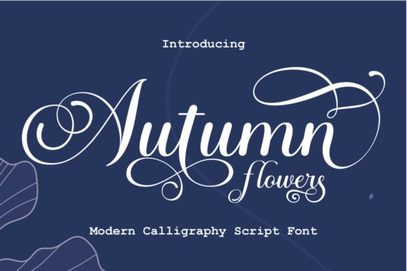 Autumn Flowers Font - Featured Image