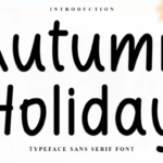 Autumn Holiday Font - Featured Image