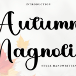 Autumn Magnolia Font - Featured Image
