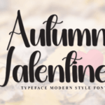 Autumn Valentines Font - Featured Image
