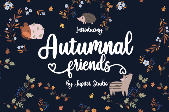 Autumnal Friends Font - Featured Image
