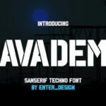Avadem Font - Featured Image