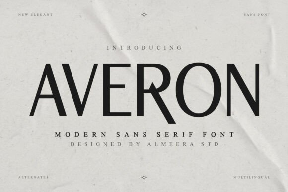 Averon Font - Featured Image