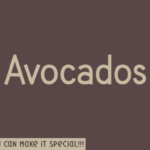 Avocados Font - Featured Image