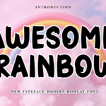 Awesome Rainbow Font - Featured Image