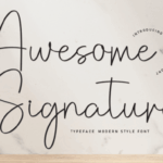 Awesome Signature Font - Featured Image