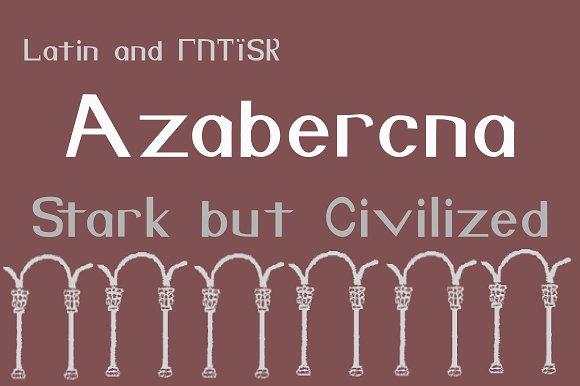 Azabercna Font - Featured Image