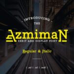 Azmiman Font - Featured Image