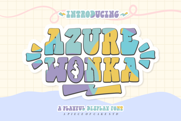 Azure Wonka Font - Featured Image