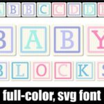 Baby Blocks Font - Featured Image