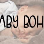 Baby Boho Font - Featured Image