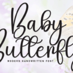 Baby Butterfly Font - Featured Image